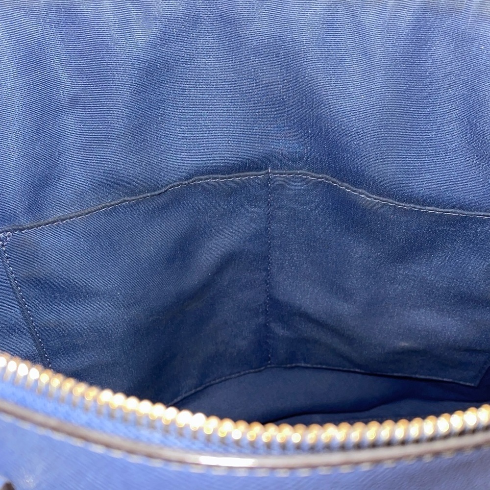 Coach Large Royal Blue Leather Tote G1978-F79608 Striking Coach BIG - Picture 9 of 10